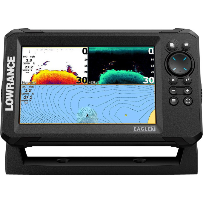 Эхолот-картплоттер LOWRANCE EAGLE 7 с датчиком TripleShot HD 000-16121-001